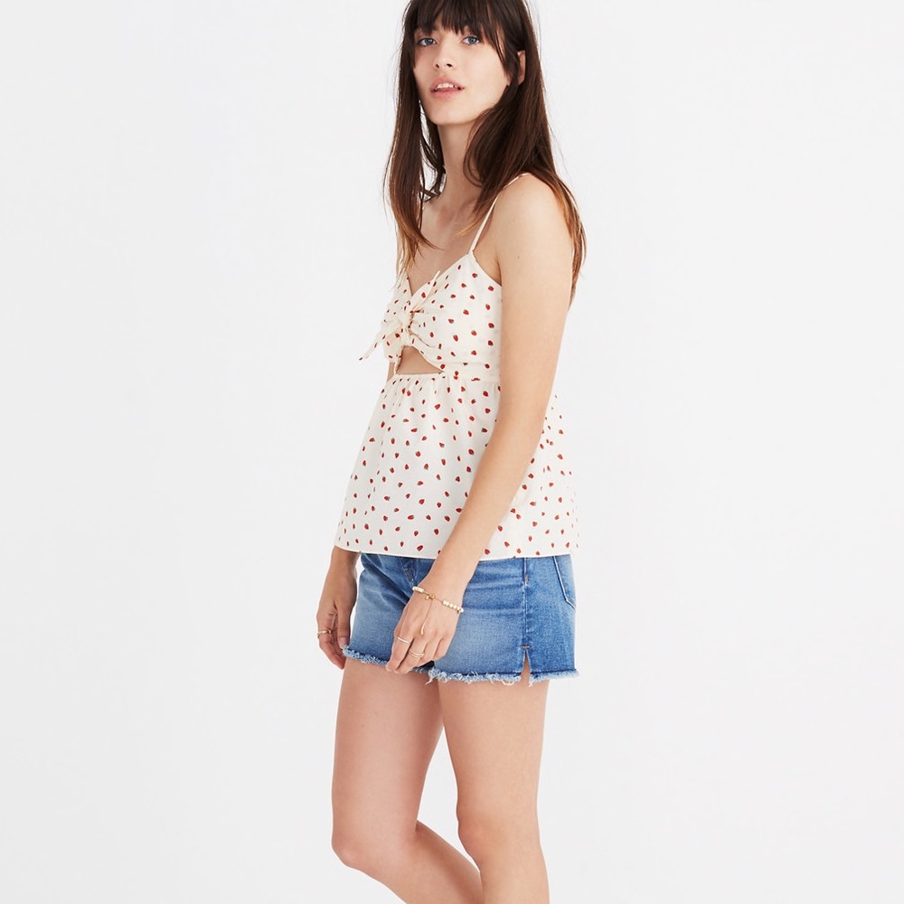 madewell tie-front keyhole cami 🍓